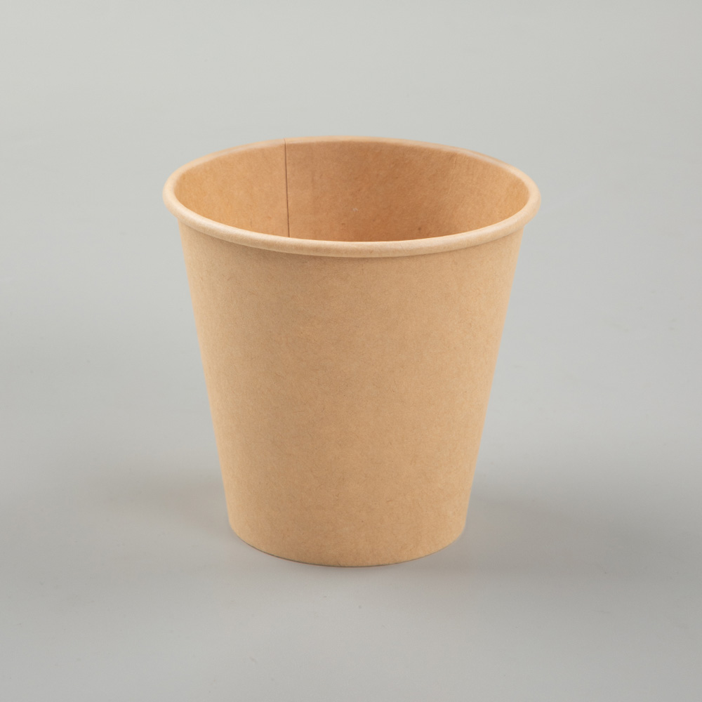 8oz Single Wall 90mm Kraft Paper Cup