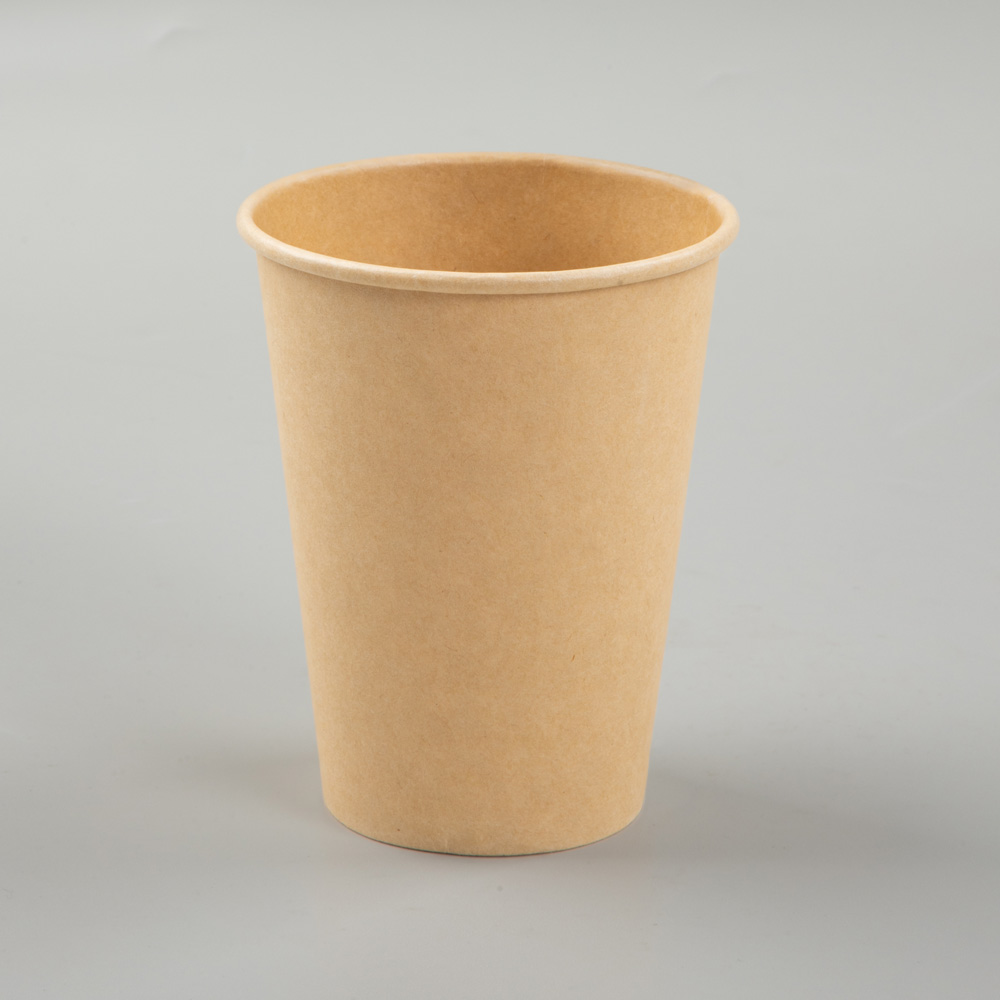 12oz Single Wall 90mm Kraft Paper Cup