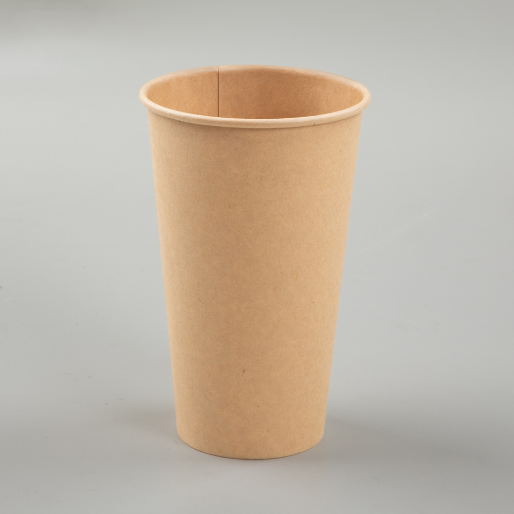 16oz Single Wall 90mm Kraft Paper Cup