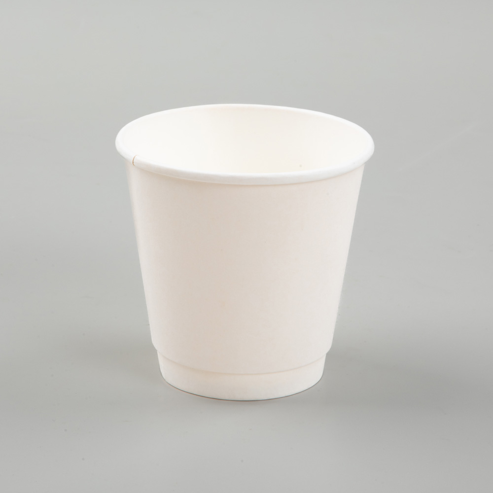 Double Wall 8oz 90mm White Card Paper Cup