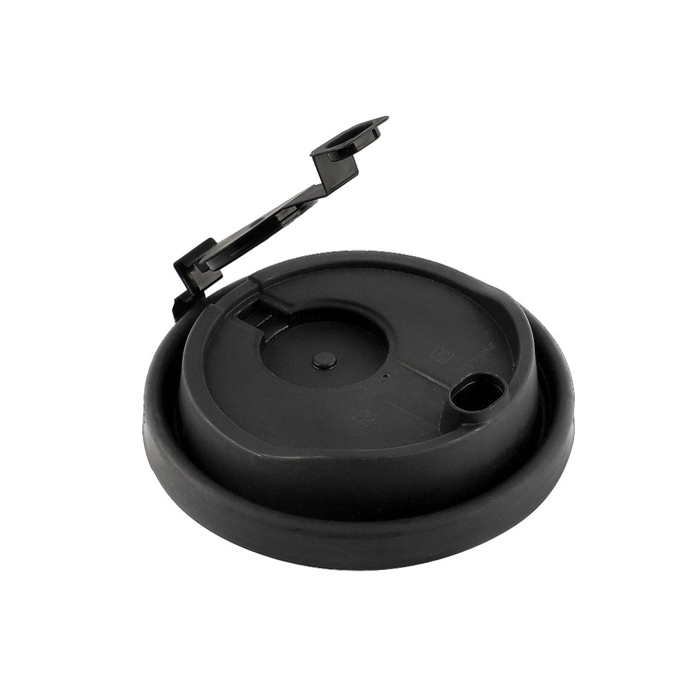 90mm Black PP Conjoined Sip Lid