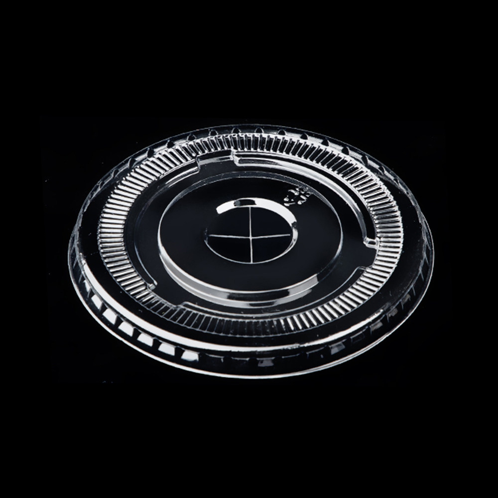 90 PET clear flat lid