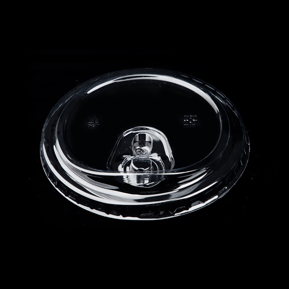 98mm Clear PET Slanted Sip Lid