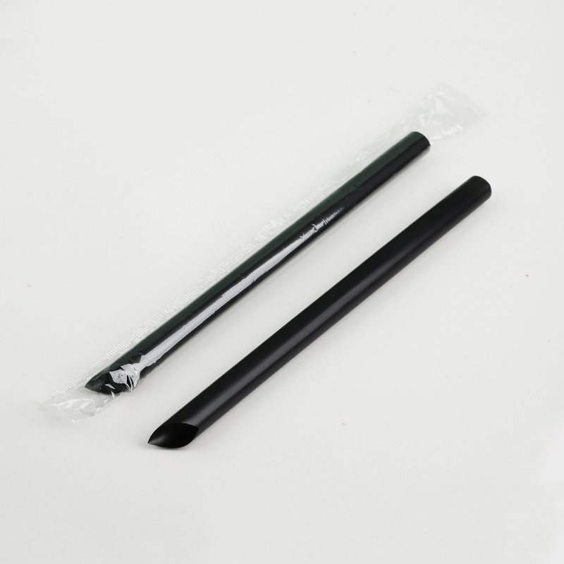 Thick Black Straw