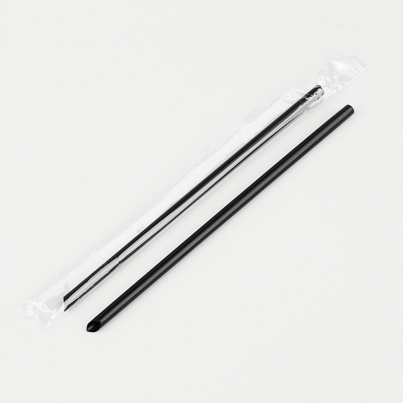 Thick Black Straw
