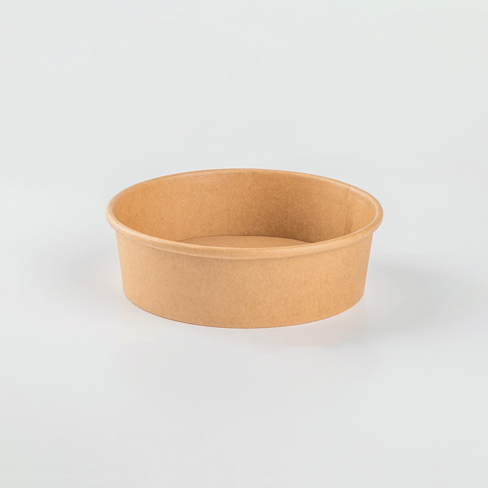 500ML  Kraft Paper Bowl Plain Base 150 Caliber