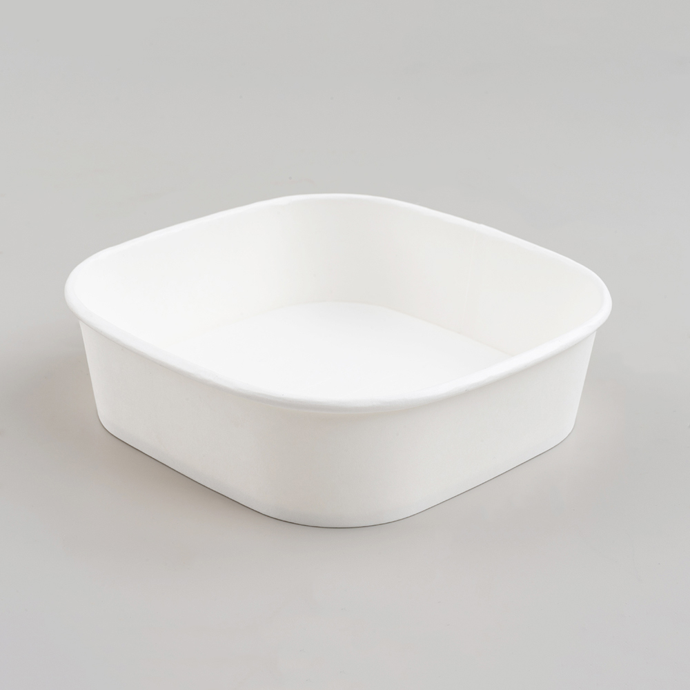 700ml Square White Cardboard Box Without Lid