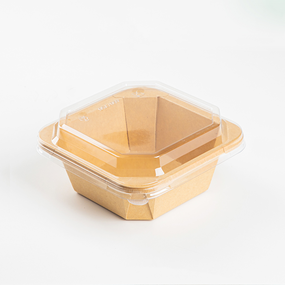 750ml Kraft Octagonal Box with PET Lid